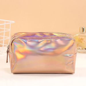 BSCI Factory Large Capacity Cosmetic Bag Portable Travel <b>Makeup</b> Bag Organizer Leather Waterproof <b>Makeup</b> <b>Case</b> Skincare Toiletry - Product Image 5