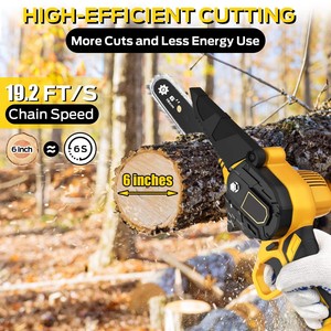 Power Man Mini Wood Cutting Machine 20V Cordless Circular <b>Saw</b> Chainsaw Chain <b>Saws</b> With 2 Battery CS03 Mini Chainsaw Chain <b>Saw</b> Pr - Product Image 4