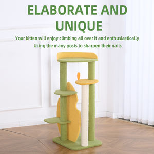 Menara kucing Deluks dengan nyaman Kondominium Sisal menggaruk <span class=keywords><strong>Post</strong></span> dan platform istirahat - Product Image 3