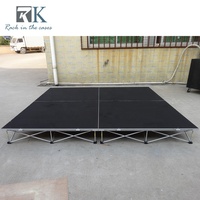 Plateforme mobile pliable en aluminium 4x4 pieds, podiums à montage facile