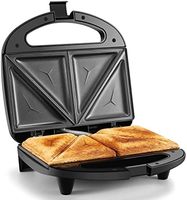 2 tranches de gaufrier Panini Press pour petit-déjeuner Machine à sandwich Donut Nut