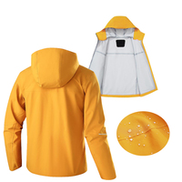 Veste de randonnée imperméable pour homme, personnalisée, décontractée, brodée, à séchage rapide, fermeture éclair, haute qualité, coupe-vent, à capuche, softshell, hiver