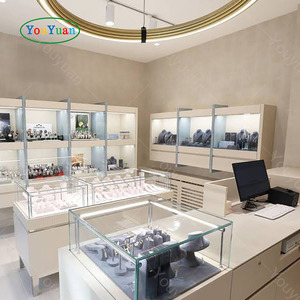 Espositore in vetro commerciale più popolare Youyuan con Design personalizzato <span class=keywords><strong>e</strong></span> illuminazione a Led MDF gioielli Display per negozio - Product Image 2