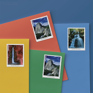 <span class=keywords><strong>Timbres</strong></span>-poste et étiquettes d'impression originales <span class=keywords><strong>2023</strong></span>, commémoratifs Chutes d'eau, en papier, pour l'envoi américain - Product Image 1