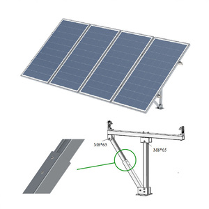 Hot người bán năng lượng mặt trời bảng điều khiển cực núi Kit có thể điều chỉnh mặt đất nghiêng PV Hệ thống hỗ trợ năng lượng mặt trời bảng điều khiển cực gắn khung quang điện - Product Image 4