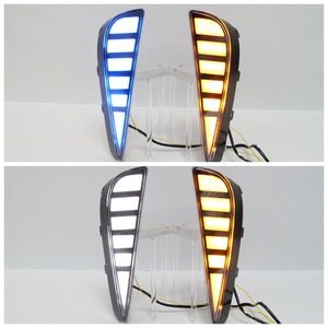 Luces LED de Circulación Diurna de 3 Funciones, Color Ámbar, Azul y Blanco, Luces Intermitentes, Faros Antiniebla para Toyota <span class=keywords><strong>Prius</strong></span> 2019-2023, 2 Piezas, 12 V, Luces LED DRL - Product Image 4