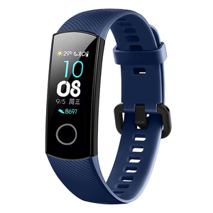 Correa de Silicona Rosa de Repuesto para <span class=keywords><strong>Reloj</strong></span> <span class=keywords><strong>Inteligente</strong></span> Huawei <span class=keywords><strong>Honor</strong></span> <span class=keywords><strong>Band</strong></span> 4, Precio de Fábrica BEEFLYPOWER, Pulsera Deportiva - Product Image 1