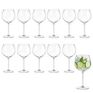 Bicchieri a palloncino in plastica trasparente riutilizzabili da 580 cc per bevande e cocktail - Product Image 6
