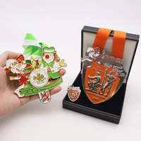 Médaille de diamant de logo personnalisé en gros Images personnalisées en métal avec technique d'émaillage pour les services de carnaval