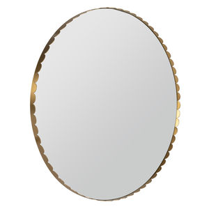 Espejos de pared con garantía de calidad, con marco redondo y acabado dorado, en venta por exportadores. - Product Image 4