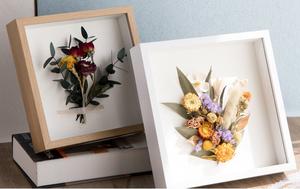 Cadre d'affichage en bois creux écologique épaissi cadre <span class=keywords><strong>photo</strong></span> en gros ornements de spécimens de fleurs séchées créatives <span class=keywords><strong>effet</strong></span> stéréo - Product Image 6
