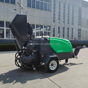 Pompe à béton semi-sèche 5m³/h 35kW avec moteur diesel, mélangeur, alimentateur hydraulique et grattoir - Product Image 5