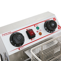 Friteuse électrique professionnelle de haute qualité en acier inoxydable 201, à un ou deux bacs, facile à nettoyer, pour restaurant, traiteur, cuisine