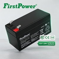 Batterie au plomb scellée régulée par valve Standard FP1212 12V 1.2Ah pour système de sécurité, lampe de secours en cas d'incendie, alimentation de secours pour petits équipements