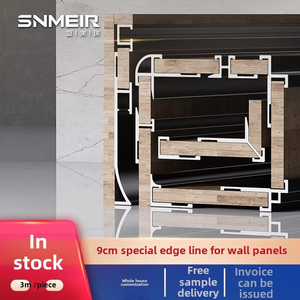 モダンな9mmマットブラックウォールガードコーナーアルミ合金装飾ストリップ厚手木製ベニヤエッジエンジニアリング優先ホテル - Product Image 6