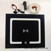 Table de chevet avec chargeur sans fil, haut-parleur Bluetooth, lumière à commande tactile, armoire flottante, accessoires de meubles intelligents