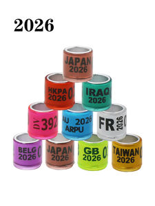 <span class=keywords><strong>2026</strong></span> Alüminyum Plastik Güvercin Malzemeleri Çok Renkli Farklı Ülkeler Güvercin Ayak Halkaları Kuşlar İçin Aksesuar - Product Image 2