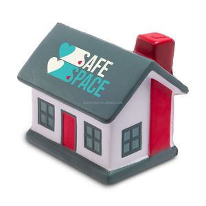 Pelota Antiestrés Personalizada de Espuma PU con Forma de Casa, Color Personalizado, Impresión Serigráfica, Juguete Antiestrés para Inmobiliarias - Product Image 5