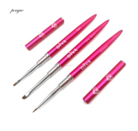 Nouveau Pinceau à Ongles Professionnel Personnalisé 2026 pour Nail Art, à Pointes Ondulées, avec Manche Métallique