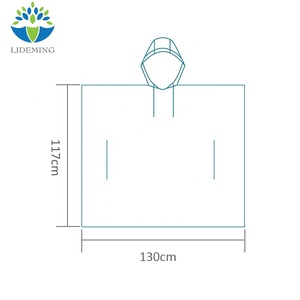 Poncho de Lluvia Desechable de PE, Blanco con Estampado de Sakura Rosa, Impermeable con Capucha para Adultos, para Festivales al Aire Libre y Viajes - Product Image 6