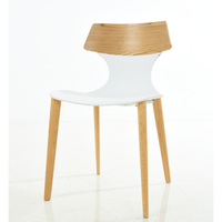 Nouveau design Pp Shell avec dossier en contreplaqué et jambe en métal chaise de salle à manger empilable chaise de conférence pour restaurant