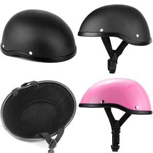 <span class=keywords><strong>Casque</strong></span> de moto vintage pour <span class=keywords><strong>scooter</strong></span> rétro, cruiser, chopper, vélo, demi-visage - Product Image 2