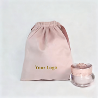 Sac à cordon imprimé personnalisé Sac d'emballage promotionnel en velours pour bijoux Sac pochette cadeau de luxe