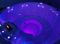 Bain de spa rond portable d'intérieur, spa chaud moderne et abordable, solution complète pour hôtel