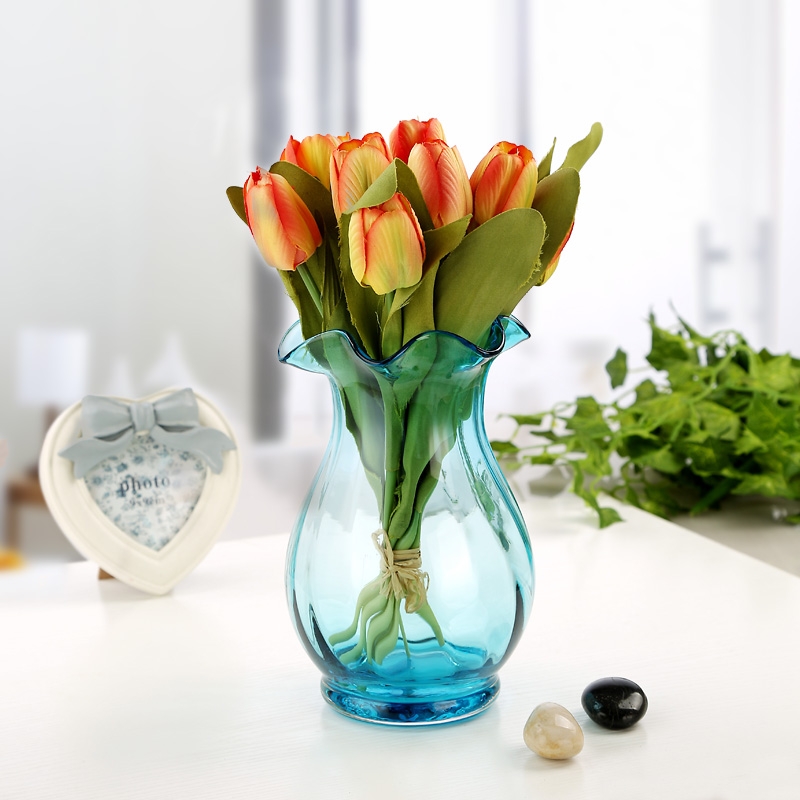 Factory Produced Wholesale Glass Flower Vase for Home Decor
