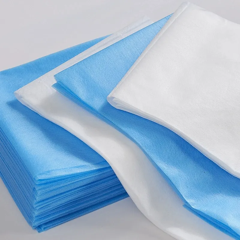 Lenzuolo impermeabile non tessuto blu PP trattamento lenzuolo lenzuolo usa e getta lenzuolo per ospedale