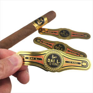 Cigar Bands Label Waterproof Customized <b>Logo</b> Cigar Packaging Adhesive <b>Sticker</b> Customizable - Product Image 4