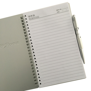Quaderno a Spirale Personalizzabile A5 Quadrato, 100 Fogli, Copertina in Alluminio Stampata, Carta Unica, Promozionale e Personalizzato - Product Image 3