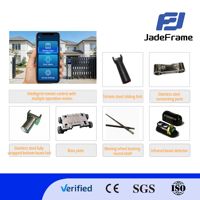 Porte coulissante électrique télescopique en alliage d'aluminium personnalisée, portail rétractable automatique pour allée principale, conception pour écoles et hôtels