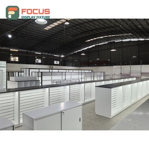 Luxury Wig Display Cabinet <b>Lighted</b> Glass Door Multi Drawer Shelf Hair Store Display Cabinet Center Unit - Product Image 6