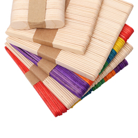 Bâtonnets de glace en bois écologiques multi-usages, taille standard 114*10*2mm, pour la crème glacée