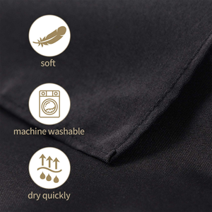 High Quality Black Rectangular Polyester Wedding <b>Tablecloth</b> Luxury Banquet Wedding Event Decorative Woven Technique Disposable - Product Image 4