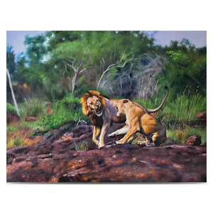 Pittura a olio Dafen villaggio fatto a mano <span class=keywords><strong>realismo</strong></span> naturale ritratto della fauna selvatica pittura a olio per appendere la parete - Product Image 1