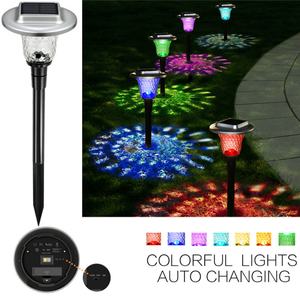 Paquete de 8 Luces Solares para Exteriores, Luces de Jardín que Cambian de Color, Luces Brillantes de Vidrio para Caminos, Césped, Patio, Decorativas - Product Image 2