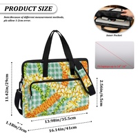 Sac à dos convertible moderne en polyester brodé pour ordinateur portable, motif hawaïen, idéal pour le matelassage et la broderie