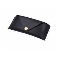 Noir microfibre tissu lunettes de soleil emballage papier boîte PU lunettes étui pochette lunettes de soleil emballage