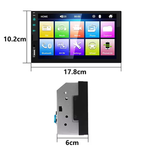 Diboev 1 DIN Android đài phát thanh xe Para Auto 7 ''có thể gập lại có thể tháo rời màn hình cảm ứng GPS Wifi BT FM Xe Video máy nghe nhạc - Product Image 3