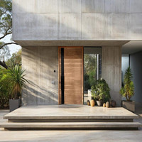 Solutions de portes en bois massif architecturales pour les entrées extérieures modernes et les développements résidentiels