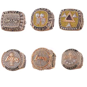 Özel Los Angeles Lakers 6 parçalı Set şampiyonluk yüzüğü Retirement emeklilik hatıra yüzüğü