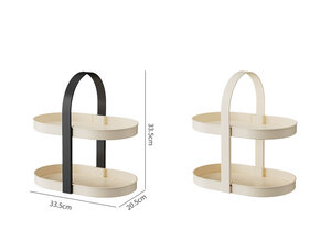 Mỹ phẩm Máy tính để bàn kệ văn phòng nhỏ nhỏ Bàn cà phê di động nhiều lớp kệ - Product Image 5