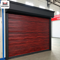 Porte de garage isolée en aluminium électrique à enroulement, commande intelligente Wi-Fi, prix d'usine