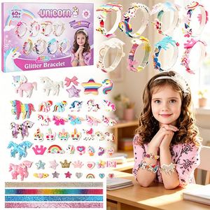 <b>DIY</b> Hair Clip <b>Kit</b> Girls Fashion Headbands Bow Maker Gems Stickers Glue Dots Creative Craft Birthday Gift - Product Image 4