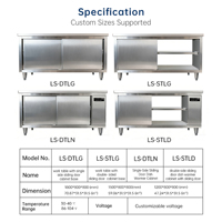 Lubo 220V Électrique en Acier Inoxydable 304, 150-200L, Armoire Chauffante pour Aliments A++ Économe en Énergie, pour Buffet de Restaurant et Présentation
