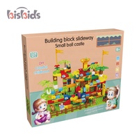 Juego de Construcción Educativo DIY Colorful Childhood Home Play, Tobogán, Castillo de Bolas Pequeño, 328 Piezas