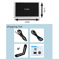 Silver Aio Pc Monitor 800X480 Temp Display Cpu Cooler Lcd Monitor Usb Type-C 5 pouces Lcd Monitor pour Pc Case