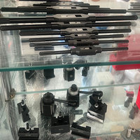 PDM – Lot de 6 porte-outils à changement rapide de type piston en acier au carbone avec revêtement en oxyde noir, haute résistance pour tour CNC, modèle 251-100